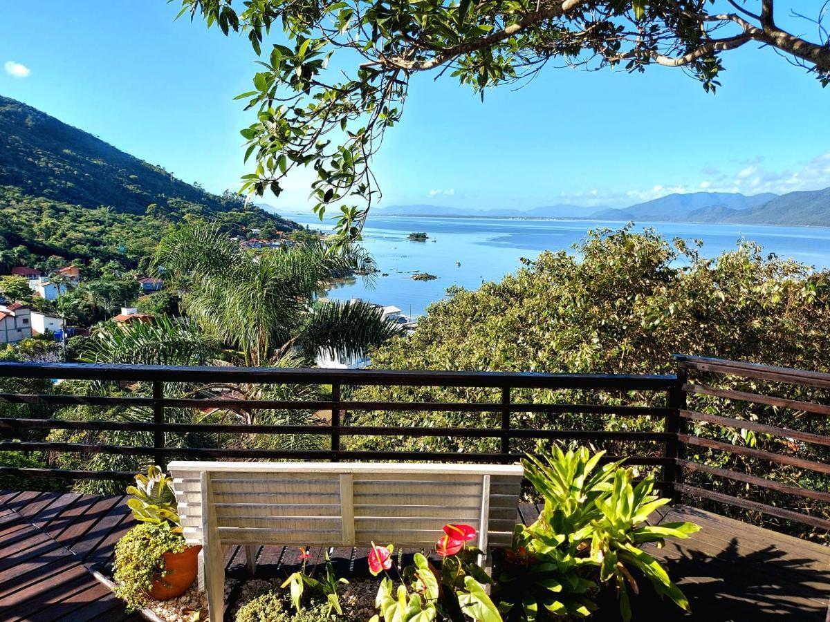 Casa na montanha com vista para o mar Florianopolis Exterior foto