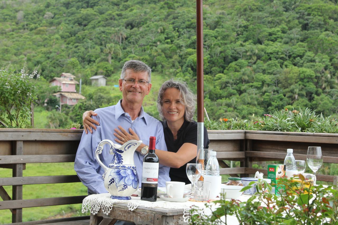 Casa na montanha com vista para o mar Florianopolis Exterior foto